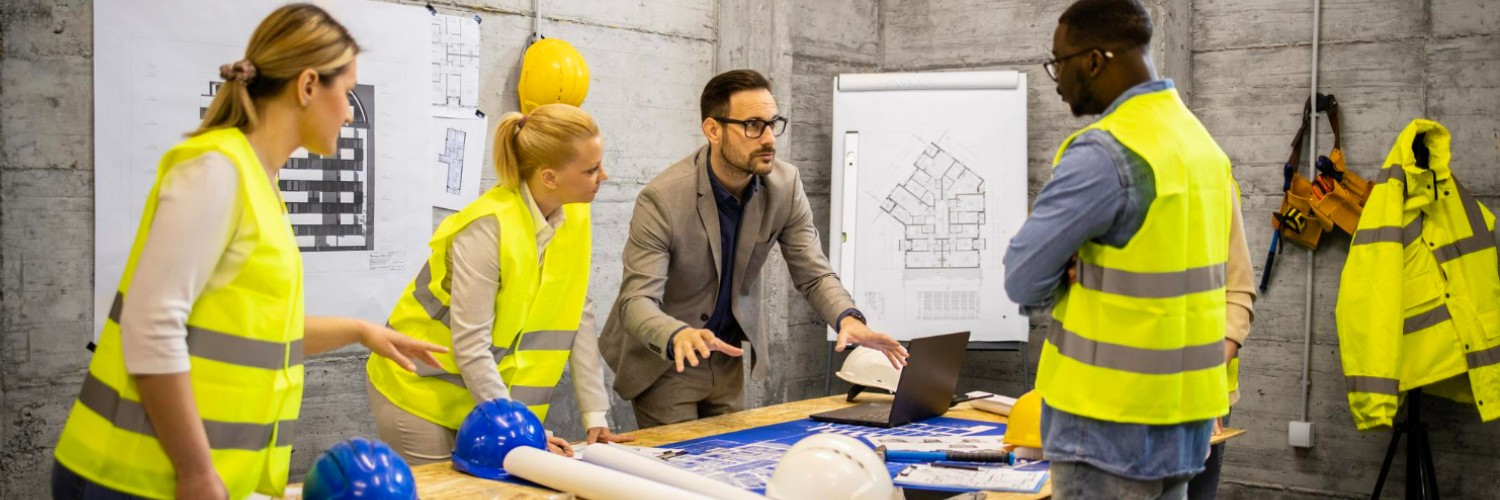 Construction company team